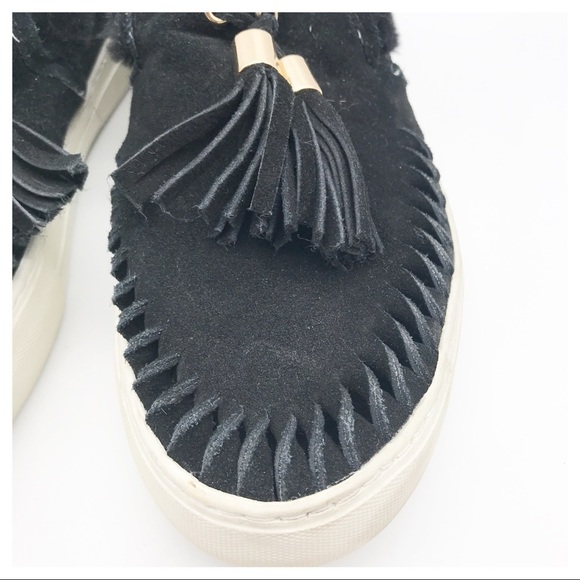 J/Slides‎ NYC Black Suede Slip Ons Size 10 - Picture 10 of 11